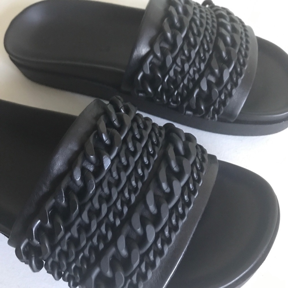 {Kendall + Kylie} Shiloh Leather Slide Sandals - Picture 5 of 6